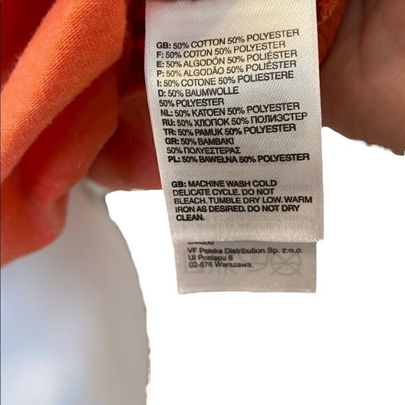 The North Face Short Sleeve Aurora Top Womens Small Petite Orange AB1206 - Picture 6 of 8